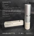 AMBURETTE 5 ML UNISEX Fragrance by Ferdinande Artisan Fragrance